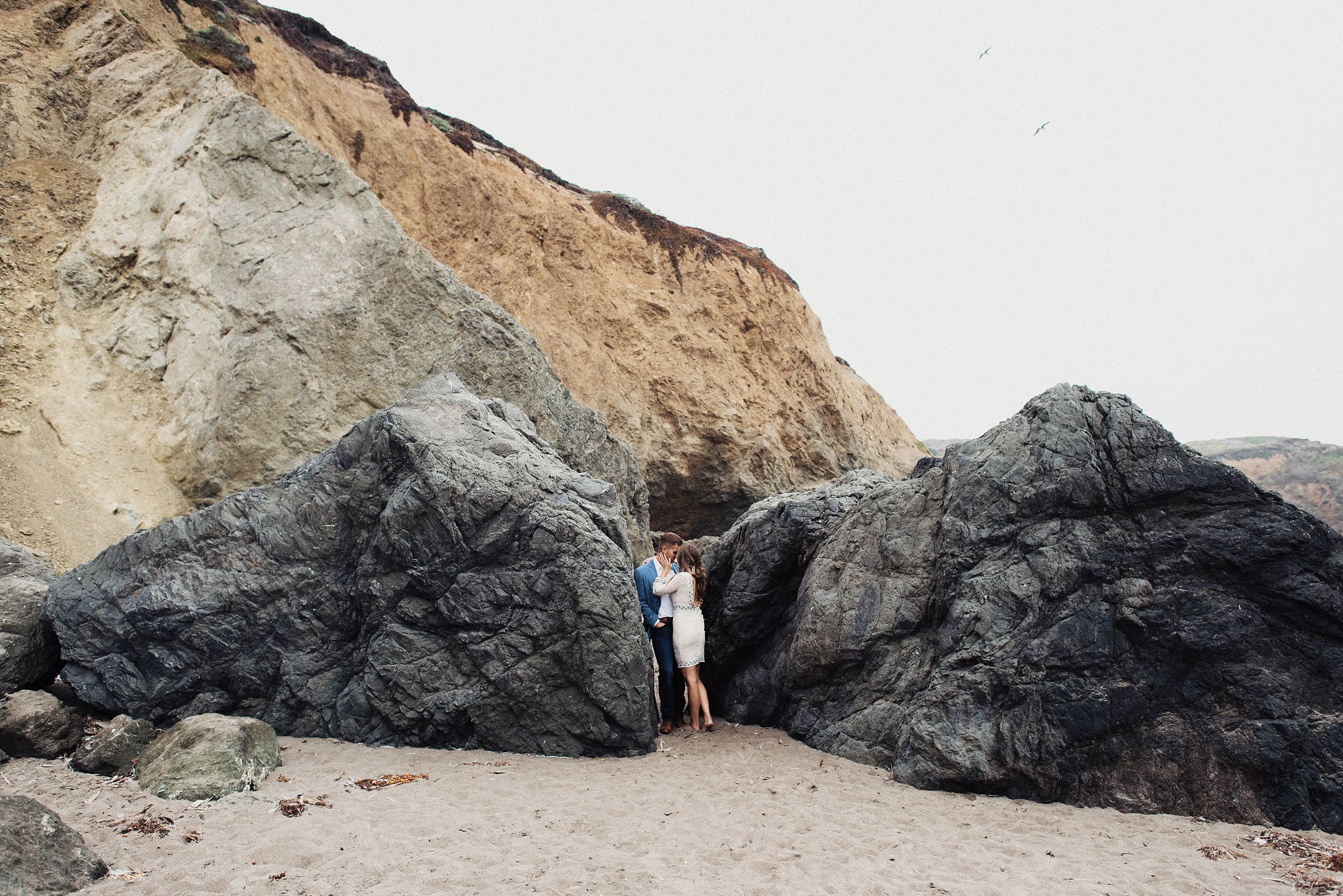 couple at rodeo beach